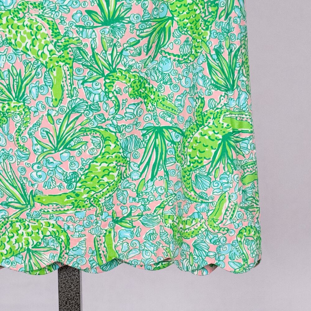 Vintage Lilly Pulitzer See Ya Later Alligator Skirt Size 4 Preppy Tropical Beach - Picture 4 of 6